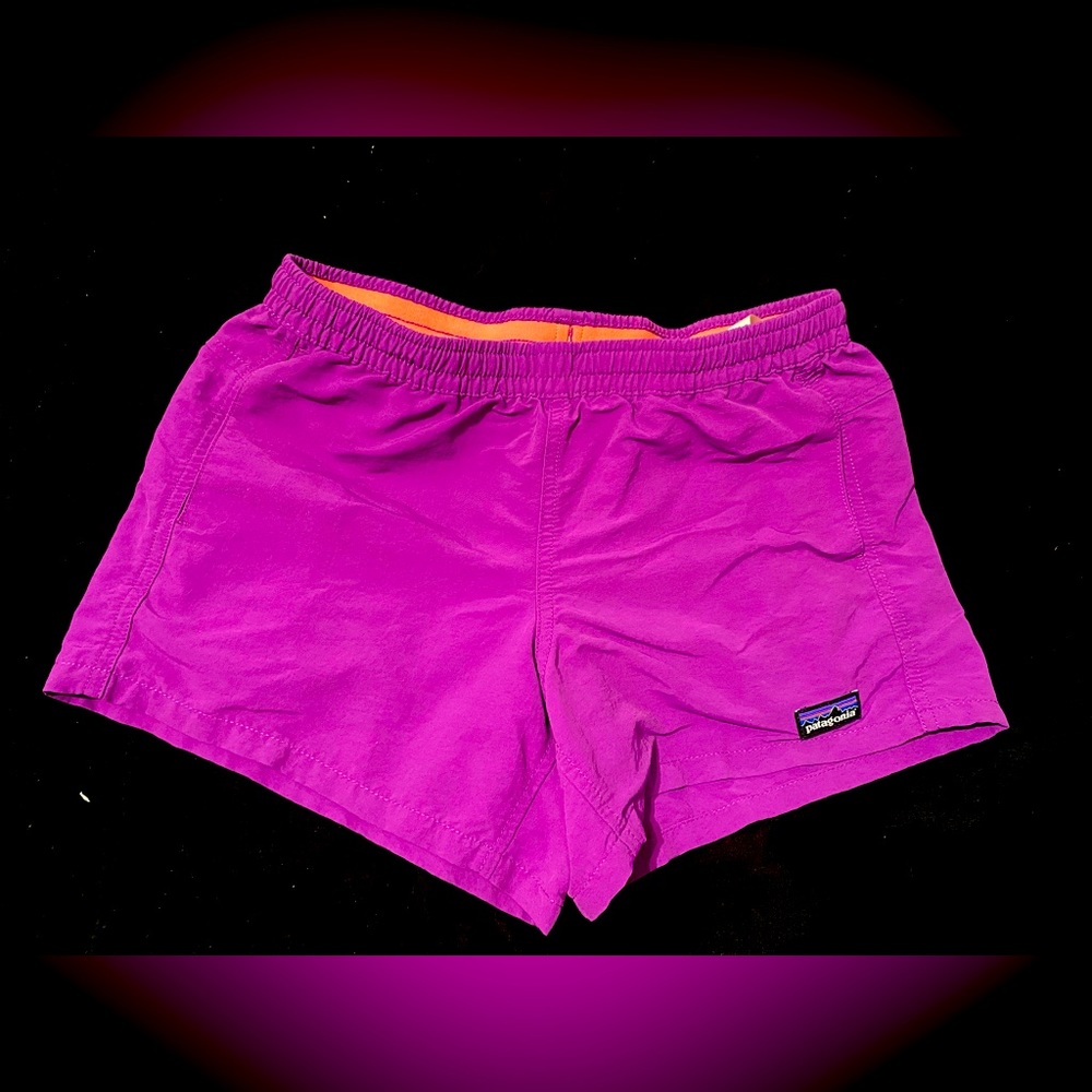 Patagonia Nylon Girls Shorts Size XL Purple